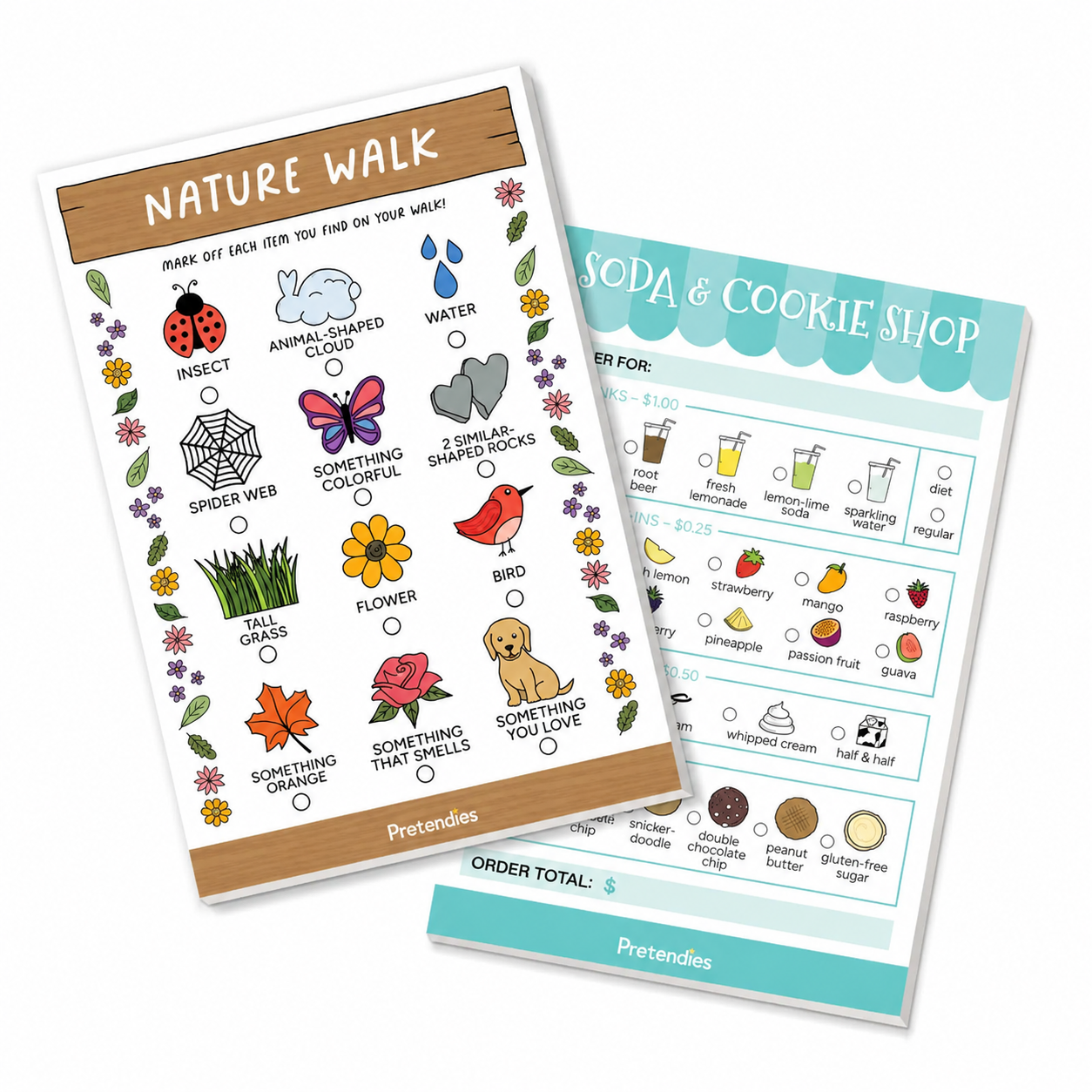 Pretendies™ Kids Pretend Play Notepads