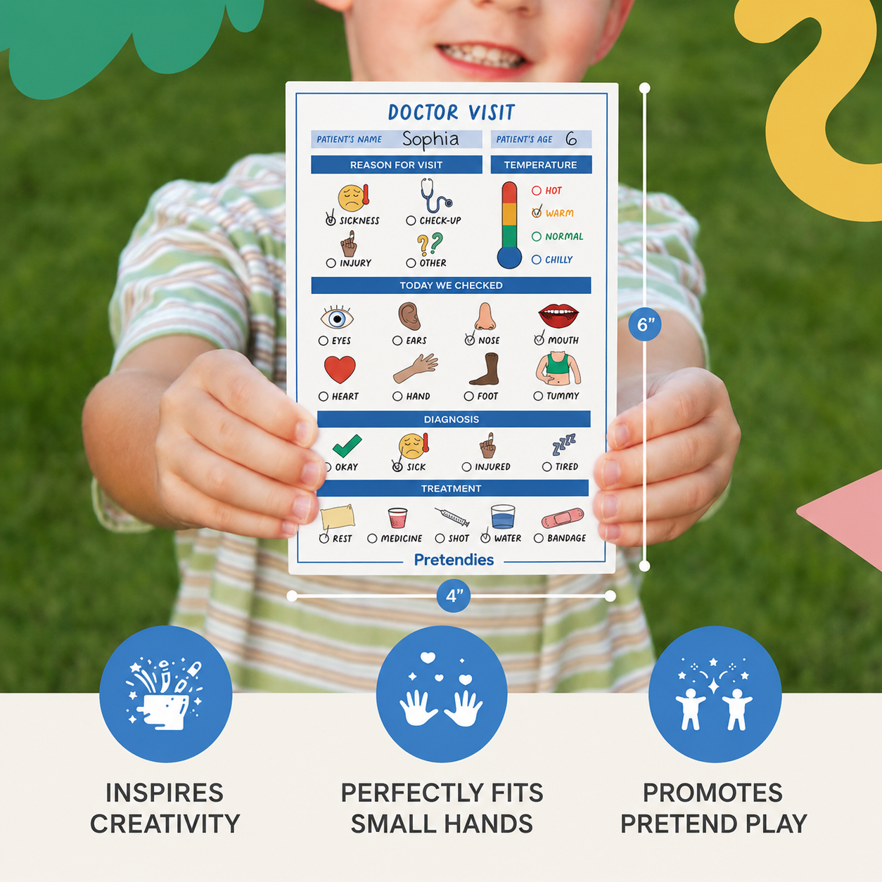 Pretendies™ Kids Pretend Play Notepads